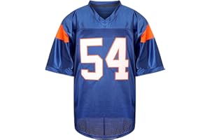 SUPEREASYDEAL Blue Mountain State 54 Thad Castle Football Jersey Blue