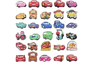 MGKEOUF 29 Pcs Car Shoe Charm Cars Shoe Charms for Cute Durable Water Proof Shoe Decoration PVC Shoe Charms Cartoon Anime Charms Shoe Accessories, CBA1083