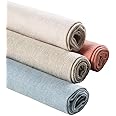 Tessuto di lino naturale, per realizzare lavori di cucito, artigianato, sartoria, tende, patchwork, abbigliamento, tappezzeri