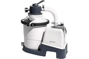 Intex 55249 - Depuradora de Arena Krystal Clear 3.500 L/H, depuradora Piscina Arena, Filtro Piscina, Bomba Piscina, para Piscinas Desmontables de hasta 17.000 L., 4 Funciones y Sistema de Bloqueo