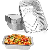 Barquettes Aluminium Jetables Lot De 25 - Pour Barbecue, Cuisson Et Transport Aliments - Dimensions 20.5x11x5.5 Cm