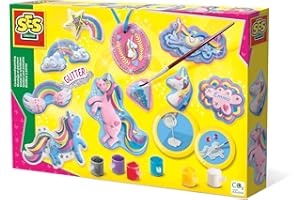 ‎SES SES Creative 01359 Gips Gießen Einhörner Bastelset für Kinder, Bunt