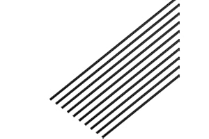 VictorsHome 3mm Carbon Fiber Rods 400mm Length Solid Matte Round Bar for DIY Crafts RC Aircraft Model Car 10pcs