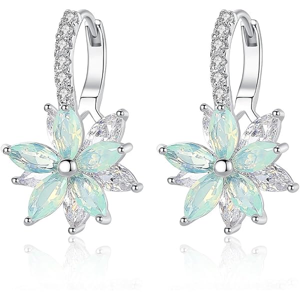 Orecchini in gun con pietre cristallo boreale - Mya Accessories