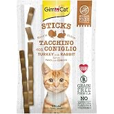 GimCat Sticks Hindi Etli Tavşan etli Tahılsız &Ouml;d&uuml;l &Ccedil;ubukları 4l&uuml; 20 Gr