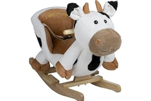 BABYGO Animal à Bascule Cow Rocker