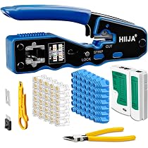 SGILE Struenti Kit Di Rete Professionali, Pinza Cripatrice Rj45, Anutenzione Del Coputer Kit - 8