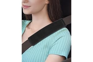 Whtawtaw 2 Pack Car Seat Belt Cover Pad, 6 * 25cm Soft Comfortable Seatbelt Accessory Cushion, Harness Pad Cute Seat Belt Shoulder Strap Cover for Adult and Children