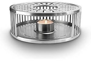 Creano Design Tea Pot Warmer - Made of Stainless Steel with Tea Light Holder - Stable Does Not Rattle - Suitable for All Teapots