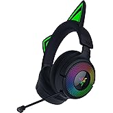 Razer Kraken Kitty V3 Pro - RGB Kitty kablosuz oyun kulaklığı - akış i&ccedil;in reaktif kedi kulakları Kulaklık - Triforce 40 mm S&uuml;