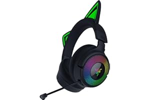Razer Kraken Kitty V3 Pro - Kabelloses RGB-Kitty-Headset für Gaming - Reaktive Streaming-Katzenohren - Triforce 40mm Treiber - Hyperspeed Wireless & Bluetooth - THX Spatial Audio | Schwarz
