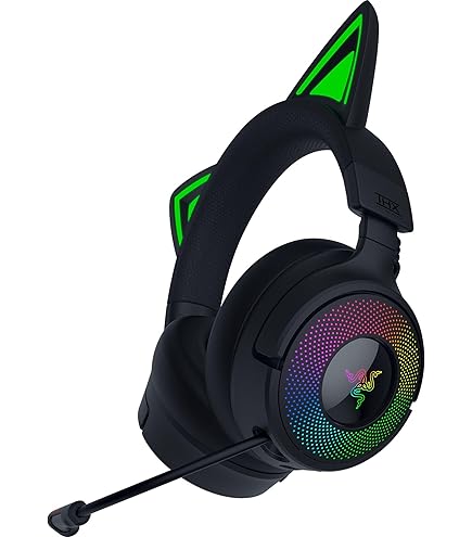 razer kraken kitty v2 猫耳 Razer Kraken Kitty V2 BT - Oyun ve akış için Kitty Kulaklı