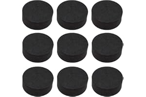 The Lord of the Tools 50 szt. niewidocznych okrągłych doniczek maty EVA do roślin 30 x 11 mm czarne wielofunkcyjne podkładki antypoślizgowe z jednostronnym klejem