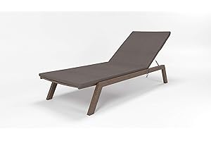 ‎ROLLMAYER Rollmayer Sitzkissen wasserdicht und regenfest für Sonnenliege Auflage Polster für Gartenliege Liegestuhl Strandliege Kollektion Velvet (Braun 273, 190x54x4cm - 2er Set)