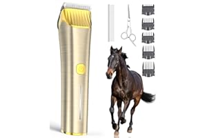oneisall tosatrice per cavalli pelo lungo professionale Rasoio per cavalli, Tagliacane silenzioso, tagliacapelli professionale domestici con motore potente da 7000RMP