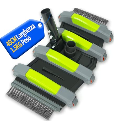 Aspirateur Piscine Rond WERKAPRO Avec Filet - Technologie Venturi - Léger Et Efficace