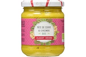 ALBERT MÉNÈS ALBERT MENES AM - Les Condiments - Pate De Curry Au Gingembre BIO - 210 G - Lot De 6