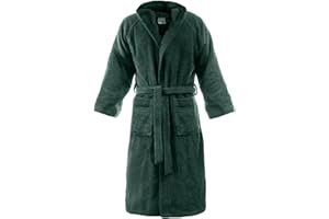 Bassetti Accappatoio con Cappuccio in Cotone Nuovi Colori Uomo Donna Disponibile in Varie Taglie e Colori (Z4 Smeraldo, XL)