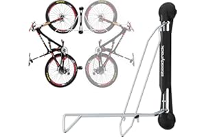 Steadyrack Bike Rack – Pivoting Mountain Bike Rack, Holds Up to 35 kg, Fits 20"-29" Wheels, 2.1"-2.8" Tyres, Foldable Wall Mount for Space-Saving Bicycle Storage