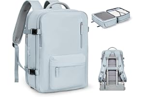 SZLX Mochila Viaje Cabina Avion 40x20x25 Mujer Ryanair Maleta Mochila 45x36x20cm Easyjet Equipaje de Mano tamaño Mochila Expandible Hombre Travel Backpack Mochila para Portatil Impermeable con USB