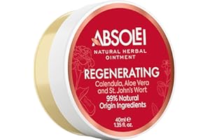 Absolei Calendula Ointment, Natural Ointment for Burns, Wounds and Cuts with Aloe Vera and St John's Wort, 40 ml