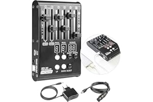 JINDAAUDIO DMX Controllers Lighting, DJ Light Controller for Live House, Mini DMX Controller 512 for Stage Light, 54 Kanäle DMX Lighting Controller for Family Party.