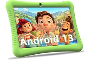Semeakoko Kids Tablet,10 Inch Android 13 Tablet for Kid,Age(3-12)-Quad Core-3GB RAM + 32GB ROM,WiFi, Parental Control,Kids Educational APP,Dual Camera,1280X800 HD Display,Gift for Kids/Children-Green