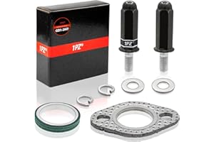 1PZ GD1-2M7 Premium Auspuff Dichtung Set für GY6 50cc 70cc 90cc 110cc 125cc 150cc GMB139 Motorroller ATV (Schwarz)