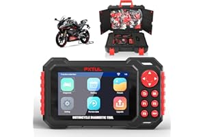 MOTOCOCHE Dispositivo de diagnóstico de Motocicleta M7, Dispositivo de diagnóstico ABS Especial OBD-2 y Lector de códigos, escaneo automático y detección instantánea de Vin, para Honda Kawasaki, Yamaha Harley