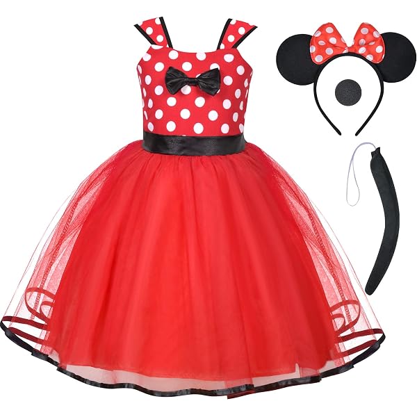 Lito Angels Deguisement Minnie Mouse Robe Tutu Enfant Fille Lito Angels Deguisement Minnie Mouse Robe Tutu Enfant Fille