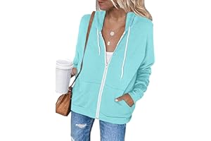 Kobilee Hoodie Donna Oversize Vintage Lunga Streetwear Tasche Taglie Forti Felpa Zip Cerniera Comode Hoodie Leggera Trekking Felpe Giacca Giubbino con Cappuccio Cotone