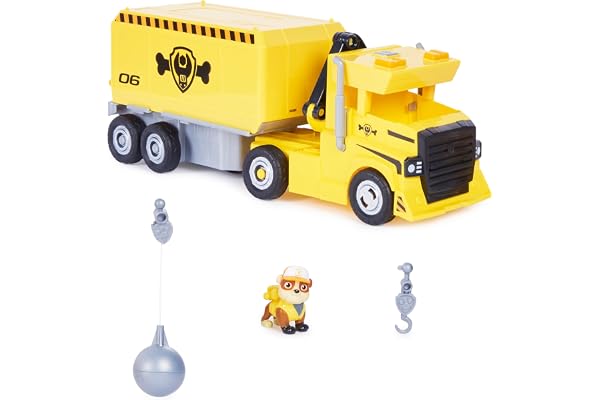 PAT' PATROUILLE BIG TRUCK PUPS - MEGA CAMION DE RUBEN - Rejoins Pat' Patrouille Mission Camion avec Figurine Ruben & Véhicule Géant - Accessoires - Paw Patrol - Jouet Enfant 3 Ans +