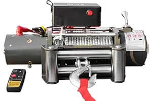 JWS 24V TREUIL À CÂBLE ÉLECTRIQUE FORESTIER 5900 Kg télécommande sans fil 24volt