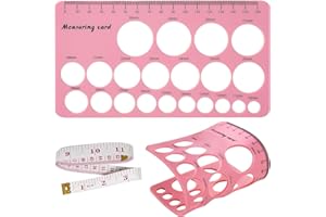 LUXEMUM Nipple Rulers, Flange Inserts Sizing Measurement Tool for Breast Pump, Soft Silicone Flange Size Measure, Nipple Measuring for New Mums/Women