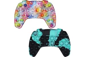 BDwing 2 Sets Silicona Sensorial Fidget Juguete, Push Bubble Sensory Toy Empujar Pop Burbuja Sensorial Fidget Autismo Necesidades Especiales Aliviador estrés Juguetes Educativos para Niños Adultos