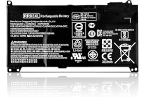 AKKEE RR03XL Laptop battery for HP ProBook 430 440 450 455 470 G4 MT20 Series HSTNN-PB6W HSTNN-LB71 HSTNN-Q01C 851477-421 851477-541 851610-850 851610-855 11.4V 48Wh