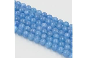 Asingeloo 12MM aigue-marine perles de pierre naturelle pour la fabrication de bijoux perles de pierres précieuses rondes en vrac espaceur 15 "