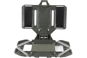 Plattbärare Vest Accessories Phone Chest Mount Holder för Skärmstorlek 4.7in-6.7in Brösttelefonkort Fällbart Navigationskort för Utomhus