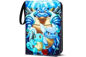 Sammelalbum für Pokemon Karten, 50 Seiten 400 Taschen Sammelkarten Album, Tragbar Wasserdicht PU Karten Halter Heft Ordner Buch, Sammelkartenalben für Sammler jng4