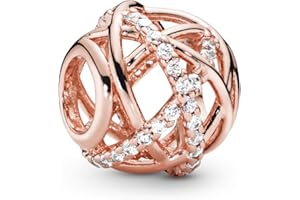 Pandora Timeless Charmsy, błyszczące i polerowane linie