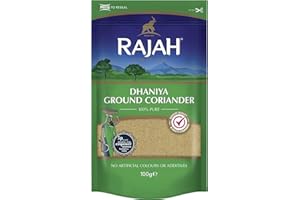 ‎RAJAH Rajah gemahlener Koriander – Korianderpulver zum Würzen und Kochen – 1 x 100 g