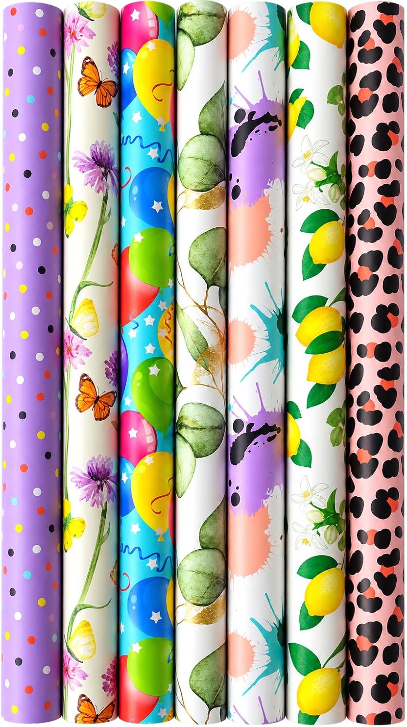 Technische Daten & Spezifikationen : Zoewie - Geschenkpapier Set Everyday 7 Rollen