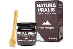 NATURA URALIS Naura Uralis Himalayan Shilajit | 100g di Resina Minerale di Shilajit Organica, Formata Naturalmente - Shilajit Nero Altamente Potente Dalle Montagne dell'Himalaya.
