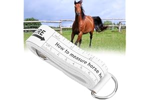 FOTABPYTI 【𝐏𝐫𝐨𝐦𝐨𝐭𝐢𝐨𝐧 𝐝𝐞 𝐏â𝐪𝐮𝐞𝐬】 Ruban à mesurer de Hauteur de Cheval, Ruban à mesurer de Poids, équipement agricole Non Toxique pour Le Cheval