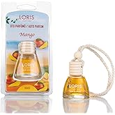 LORIS Mango Aromalı Ara&ccedil; Kokusu, Asılı Araba Kavanozu, Oda Parf&uuml;m&uuml;, Mango Kokulu, 30 G&uuml;ne Kadar Hoş Kokulu, 10 ml