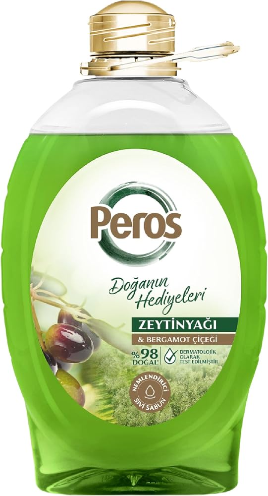 Peros Doğanın Hediyeleri Zeytinyağlı & Bergamot Çiçeği Sıvı Sabun 3000 G, Olive Oil & Bergamot Flower