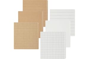 Bewudy 6 szt. karteczeksamoprzylepnych, 480 arkuszy 7 x 7 cm, do domu, biura, szkoły, planer
