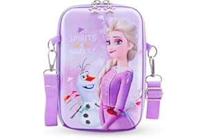 HEARTSKING Borsetta Ragazza, Borsetta Frozen Borsa Tracolla Bambina Borsette Bambina Regalo Bimba Regolabile Messenger Tracolla per Bambini Elementi Essenziali per Viaggiare