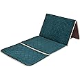 "N/A" Prayer Rug with Back Support/Foldable Meditation Floor Chair & Carrying Pocket (Dark Green)