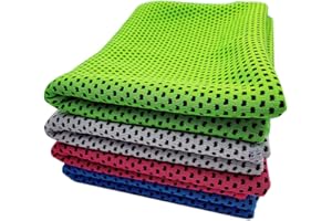 GUIYANIU 4 Pcs Cooling Towel Cool Cold Towel Microfiber Towel Ice Cold Towels Ice Towel for Neck Sports Gym Outdoor for Yoga Travel Camping Golf Outdoor Sports